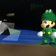 The Frog Suit is one of many power-ups from across the Mario series that shows up in the Last Impact hack (Screenshot: Super Mario 64: Last Impact)